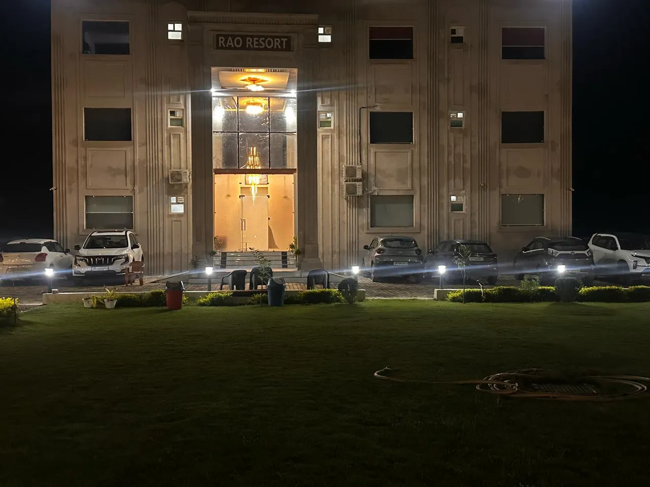 Night View Of Rao Resort Building Exterior - Yatra Service